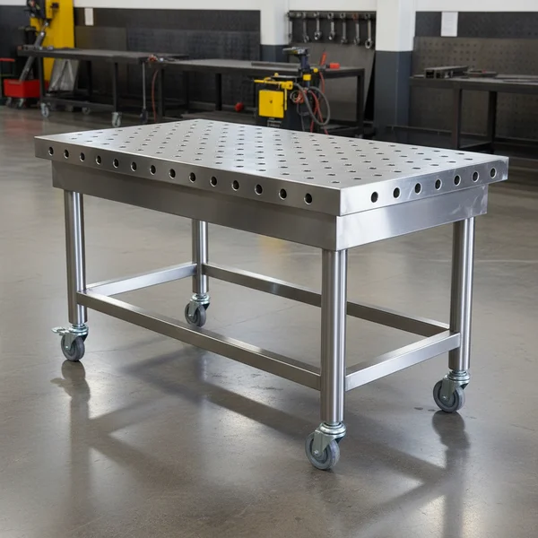 40" x 80" Stainless Steel Welding Table